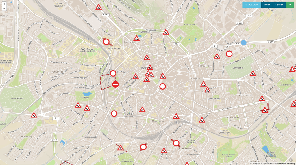 Open Data: Baustellen in Aachen