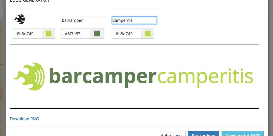 Barcamptools: Logo-Editor